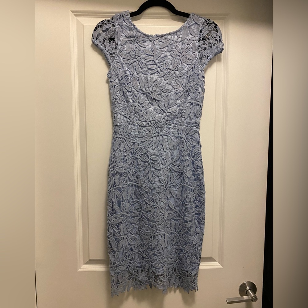 Lulus Size XS Pewter Lace Dress